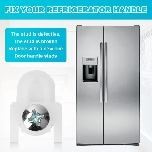 Miniatura 7 de WR01X25070 Reemplazo de perno de montaje de manija de puerta de refrigerador GE Asamblea de sujeción de manija de congelador AP7175647 WR01X39781