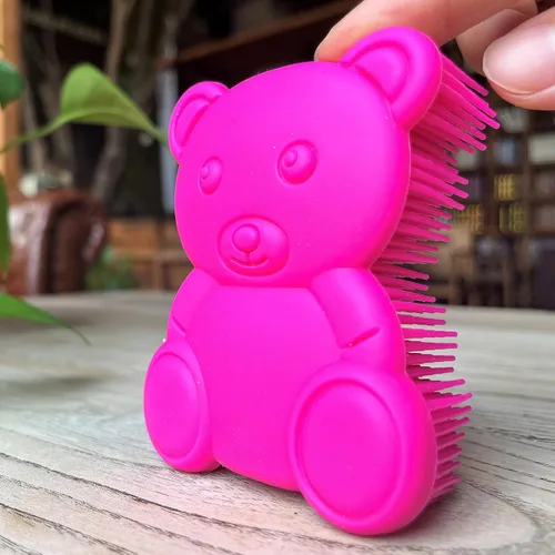 Miniatura 11 de Cepillo sensorial prémium para niños o autismo, limpiador corporal de silicona suave, 2 en 1, cepillos sensoriales para terapia ocupacional, esponja