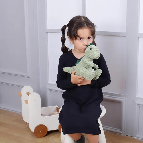 Miniatura 3 de Apricot Lamb Juguetes de peluche de dinosaurio matcha, suave, perfecto para niños (Matcha Dino, 8.5 pulgadas)