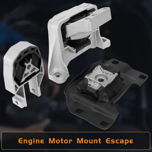 Miniatura 8 de Juego de 3 piezas de motor y montaje de transmisión compatible con Ford Escape 2013 2014 2015 2016, Transit Connect 2014-2021 2.0L 2.5L Motor