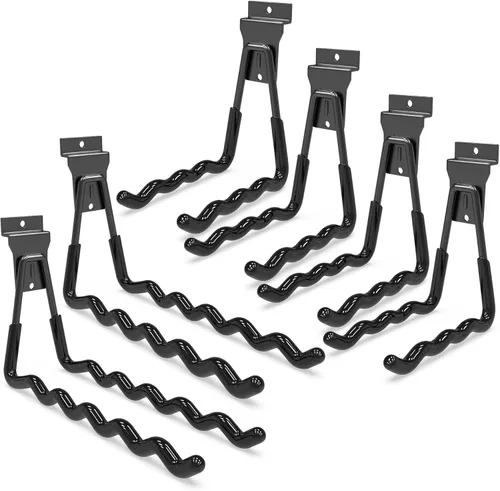 Miniatura 18 de 3-H, accesorios para pared de listones de 18 piezas, ganchos y perchas de pared de listones de múltiples tamaños, pared de listones resistente