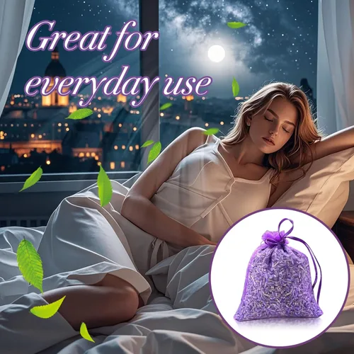 Miniatura 5 de Sukh 270g Flores secas de lavanda - Bolsas de capullos de lavanda para cajones, armarios, aromas frescos, bolsas de lavanda para fiesta