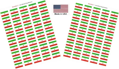 Miniatura 99 de 100 calcomanías de la bandera de Alaska; 1.5" x 1" hechas en Estados Unidos, calcomanías autoadhesivas de la bandera del estado para álbumes