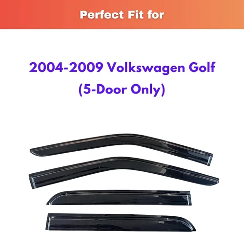 Miniatura 690 de KPY Visor de ventana compatible con Kia Soul 2009-2013, Protector contra lluvia de 4 unidades, deflectores de ventilación de ventana lateral
