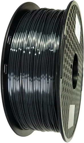 Filamento de impresora PLA 3D de seda 1.75 mm. / 0.06 pulgadas 1 Kg. / 2.2 libras, brillante y sedoso brillo púrpura negro rojo cobre material de