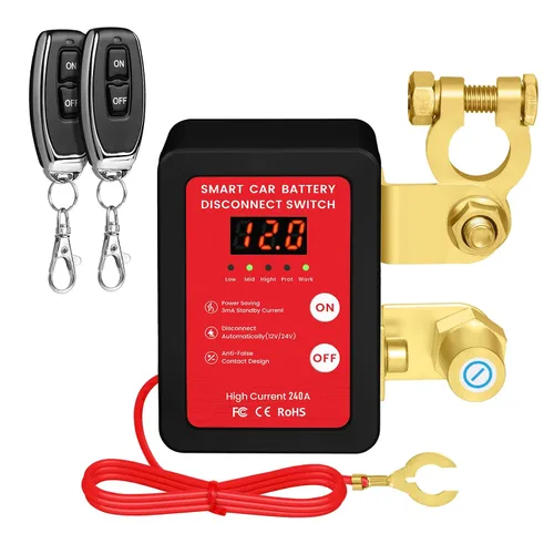 Miniatura 3 de Interruptor Inteligente de Desconexión de Batería de 12V con Control Remoto - Perfecto para Automóviles, Camiones, Casas Rodantes y Vehículos Todo