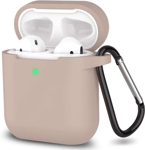 Miniatura 11 de Funda para AirPods de silicona, de protección completa, compatible con Apple AirPods 1 y 2, funda de carga inalámbrica y con cable