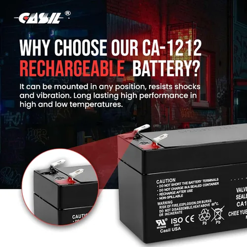 Miniatura 5 de Casil Batería de repuesto de 12V 1.2Ah compatible con el sistema de seguridad ADI/Ademco 484, luz de emergencia Technacell TC1212