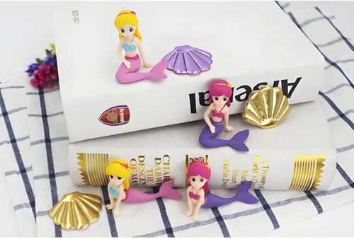 Miniatura 5 de Figura de sirena rosa, adorno de acuario, mini accesorio de micro paisaje, mini sirena para accesorios de jardín de hadas, decoración de acuario