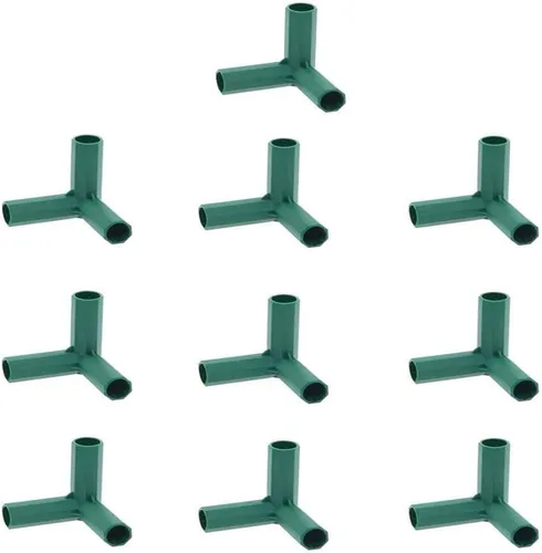 Miniatura 11 de 25 conectores de marco de invernadero de 0.63 pulgadas, accesorios de PVC para edificios, tubo de esquina de 3 vías y 4 vías, clips giratorios