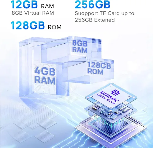 Miniatura 3 de Teléfonos Celulares Ulefone Desbloqueados, Note 16 Pro 12GB + 128GB, 8-Core, Pantalla HD+ de 6.52" Smartphone Desbloqueado, Android 13, 50MP + 8MP