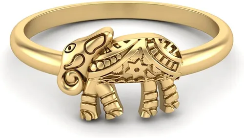 Miniatura 2 de Anillo de plata de ley 925, estilo elefante, estilo bohemio, regalo para mujer