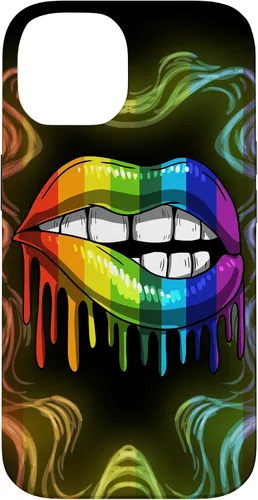 Miniatura 4 de Rainbow Lip Drip Lesbiana Gay Pride Bisexual Transgénero LGBT Funda para iPhone 17