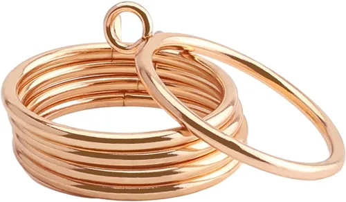 Miniatura 20 de MroMax Anillos de cortina con ojales, anillos de cortina negros de metal de 1-1/2 pulgadas de diámetro interior de 1.496 in de diámetro, anillos