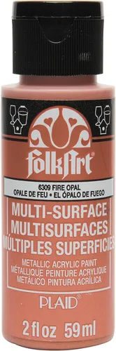 Miniatura 18 de FolkArt Pintura metálica multisuperficie en varios colores (2 onzas), cobre metálico