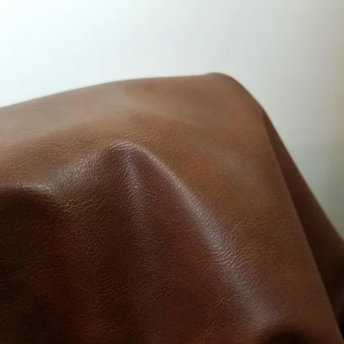 Miniatura 5 de NAT Leathers Cuero sintético vegano suave marrón tostado mate (vegano aprobado por PETA) 1 yarda (36 pulgadas x 54 pulgadas de ancho) cortado