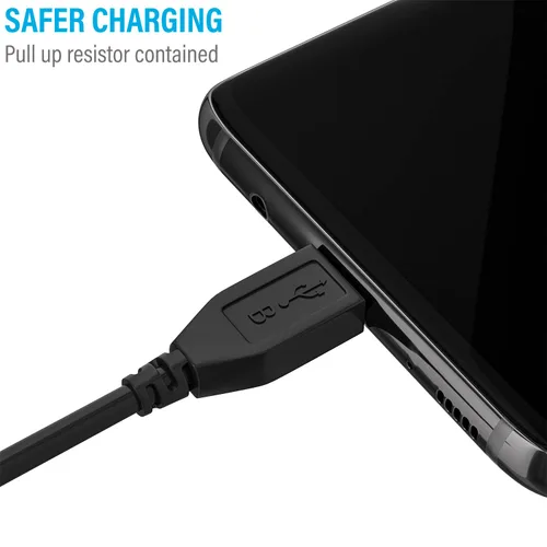 Miniatura 5 de Maeline Cable micro USB 2.0 A-macho a Micro B, cable de carga rápida, USB de alta velocidad, duradero, cable de carga para Android