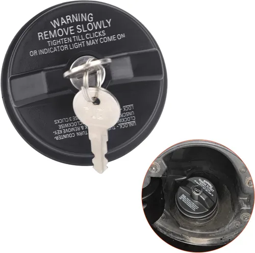 Miniatura 6 de Tapa de gas con bloqueo con 2 llaves, tapa de combustible con bloqueo compatible con Chevy Honda, Nissan, Acura, Mazda, Cadillac, GMC Vehicle