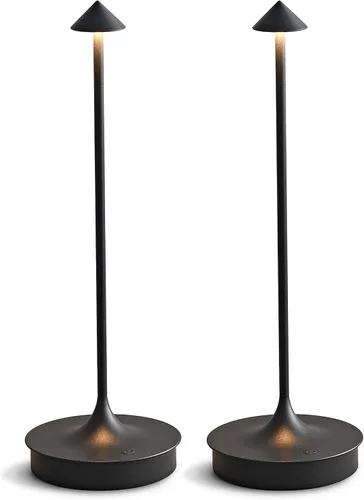 Miniatura 10 de Lámparas de mesa inalámbricas recargables, lámpara de escritorio LED de 4000 mAh, funciona con pilas, para exteriores, impermeable, portátil