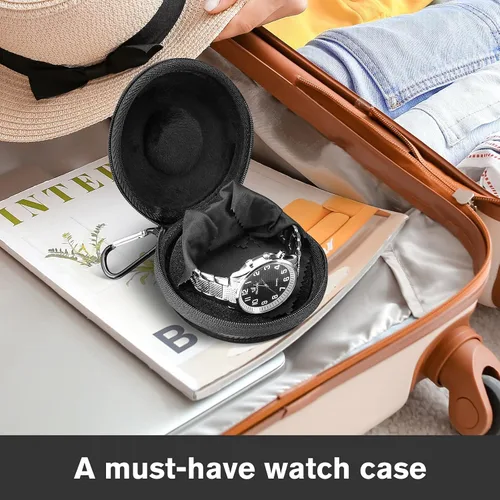 Miniatura 8 de ProCase Paquete organizador de caja de reloj de 12 ranuras con funda de reloj de viaje