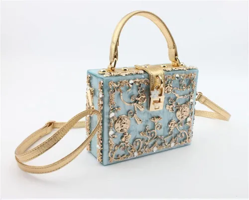 Miniatura 4 de Tngan Bolso cuadrado acrílico de la caja del embrague de la noche de las mujeres con el bolso del hombro del bolso del bolso