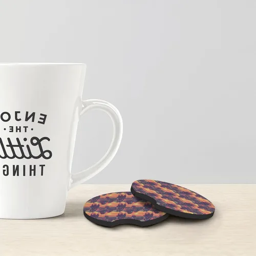 Miniatura 5 de 2Pcs Car Coasters for Women Men - 2.7 Inch Cyber Retro Western Cowboy Print Car Cup Coasters, Universal Non-Slip Silicone Auto Mug Mats Recessed