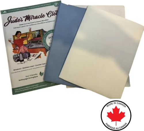 Miniatura 3 de Jude's Miracle Cloth Paquete de 2 Blanco/Azul JMC2PK