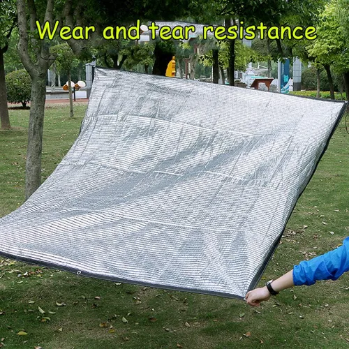 Miniatura 2 de Tela de sombra reflectante de papel de aluminio, protección solar, aislamiento térmico de ventilación resistente a los rayos UV, tasa de sombra