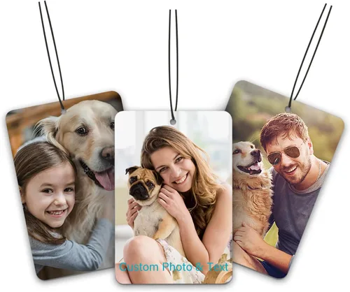 Miniatura 12 de Ambientador personalizado para coche - Ambientador de fragancia personalizada con foto a doble cara, ambientadores de olor con imagen