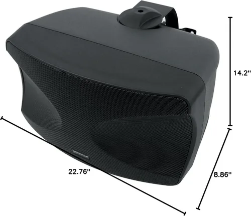 Miniatura 9 de Rockville WET-44 PRO Altavoces duales de montaje en pared de 4 pulgadas y 70 V, negro, giratorio de 4 vías, IPX55 para interiores y exteriores