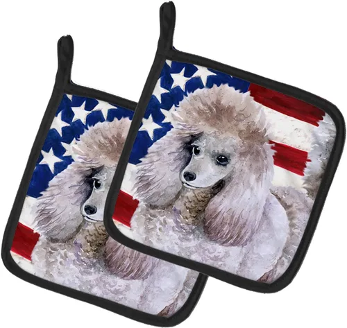 Miniatura 86 de Caroline's Treasures BB9655PTHD - Juego de soportes para ollas de cocina resistentes al calor, almohadillas calientes para horno, 7 1/2 x 7 1/2