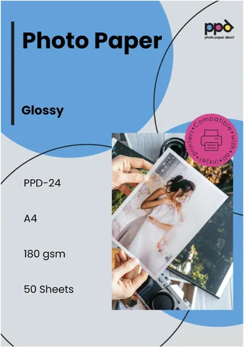 Miniatura 9 de PPD Papel fotográfico brillante para impresora de inyección de tinta, hojas imprimibles de alta calidad de 8.5 x 11 pulgadas para imagen