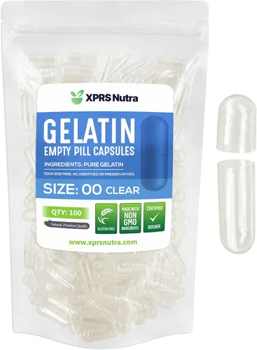 Miniatura 31 de XPRS Nutra Tamaño 00 cápsulas vacías – 5000 cápsulas vacías de gelatina – Cápsulas de píldoras vacías expresas – Relleno de cápsulas de bricolaje