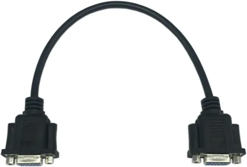 Miniatura 7 de CERRXIAN 1 pie VGA SVGA 15 Pin HD15 hembra a hembra cambiador de género adaptador de extensión Video Monitor Cable para PC portátil TV Porjector (ff)