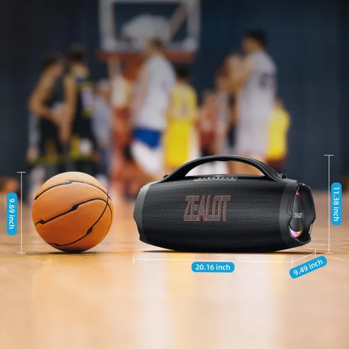 Miniatura 7 de ZEALOT Altavoz Bluetooth con subwoofer, altavoz inalámbrico fuerte con graves masivos, altavoces estéreo fuerte, 160 W RMS/200 W pico, IPX6