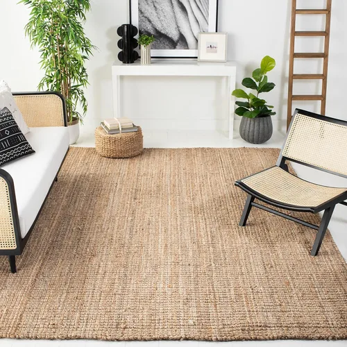 Miniatura 15 de Safavieh Natural Fiber Collection NF747A tapete de yute natural tejido a mano (5" x 8"), Yute, Natural