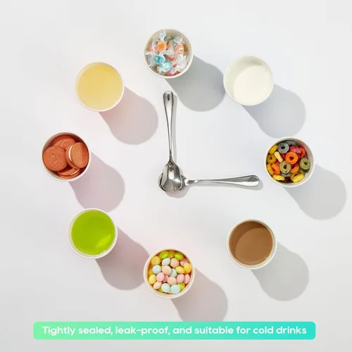 Miniatura 4 de Paquete de 600 vasos de papel, vasos de baño desechables de 3 onzas, vasos para enjuague bucal, vasos desechables en frío para fiestas, picnic