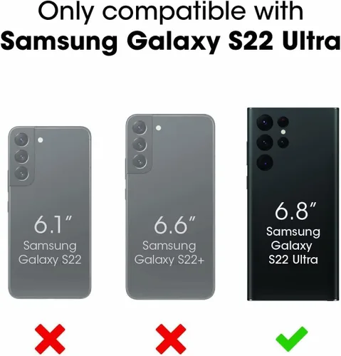Miniatura 2 de OtterBox Defender Series Screenless Edition - Funda para Galaxy S22 Ultra (solamente), solo funda, embalaje no minorista, color negro