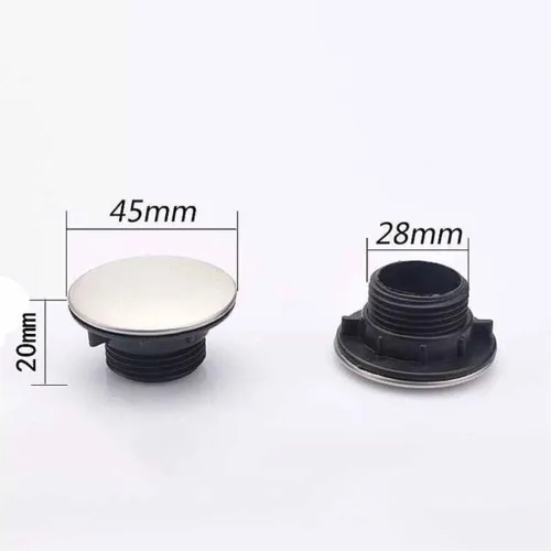 Miniatura 5 de GSHLLO 2 cubiertas de acero inoxidable para orificios de grifo de cocina, grifo de fregadero, dispensador de jabón, tapón de placa y tapas
