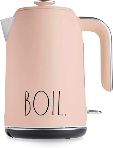 Miniatura 10 de Rae Dunn Hervidor eléctrico de agua caliente – Cafetera de acero inoxidable, tetera de té, base giratoria, con protección de apagado automático