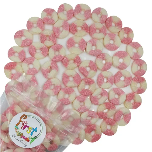 Miniatura 10 de FirstChoiceCandy Anillos de goma (mini fresa agria, 2 libras (paquete de 1))