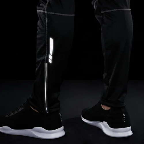 Miniatura 8 de TSLA Pantalones de ciclismo térmicos resistentes al viento para hombre, con forro polar, pantalones de ciclismo para exteriores, pantalones