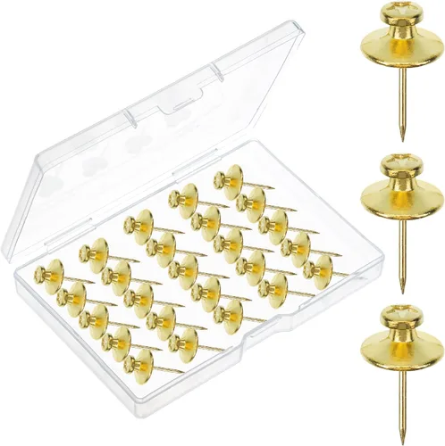 Miniatura 19 de Mr. Pen - Clavos de doble cabeza para colgar cuadros, paquete de 25, negro, clavos para cuadros, tachuelas para colgar en la pared, pines