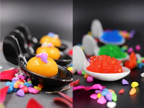 Miniatura 5 de Alginato de sodio 50G + cloruro de calcio 50G + citrato de sodio 50G + caja de caviar + cuchara medidora + herramienta de bola + tutorial