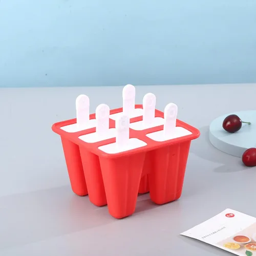 Miniatura 5 de Moldes para paletas, 6 piezas de silicona para paletas de hielo, modelos de paletas reutilizables, fáciles de liberar para hacer paletas de hielo