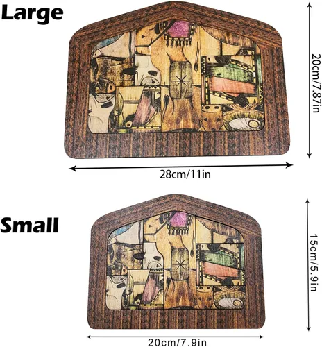Miniatura 6 de Rompecabezas de madera de Jesús, rompecabezas de pesebre con diseño de madera quemada, decoración de escultura de rompecabezas de Jesús
