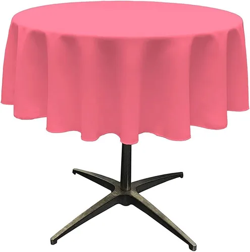 Miniatura 26 de Telón de fondo King Inc, mantel redondo de poliéster sin costuras de 58 pulgadas / superposición, bueno para mesa de café pequeña (Aqua)
