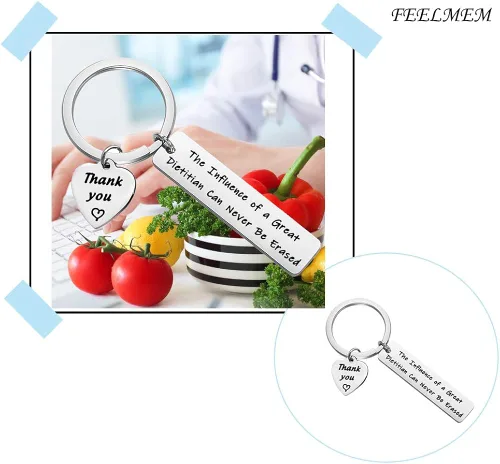 Miniatura 6 de FEELMEM Dietitian Gift Nutrionist Gift Dietitian Apreciación Llavero