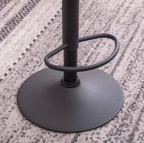 Miniatura 9 de Roundhill Furniture Masaccio Weathered Grey Airlift - Taburete giratorio ajustable con base cromada, juego de 2 Gris(Weathered Gray)