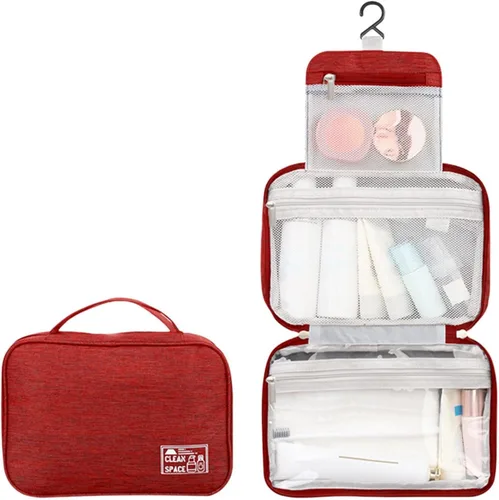 Miniatura 11 de Estuche de transporte de maquillaje para adolescentes, bolsa de aseo de viaje, bolsa de cosméticos de maquillaje, bolsa grande para colgar artículos